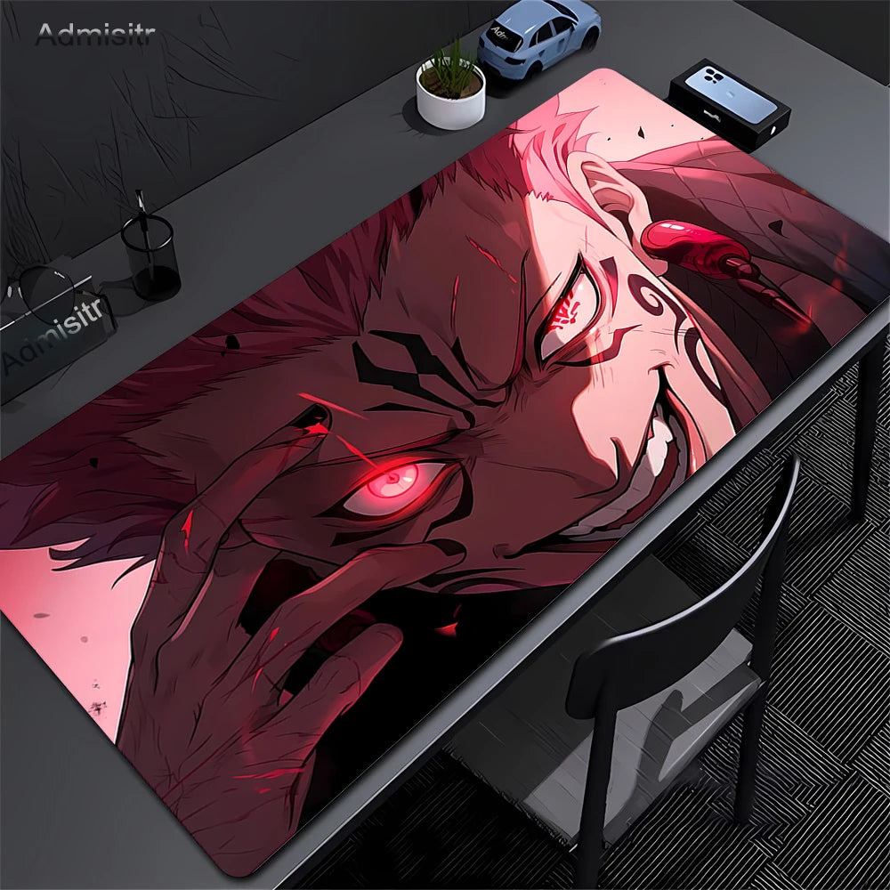 Jujutsu Kaisen Satoru Gojo Mousepad HD Printing Computer Gamers Locking Edge Non-slip Mouse Pad XXL 90x40cm Keyboard PC Deskmat