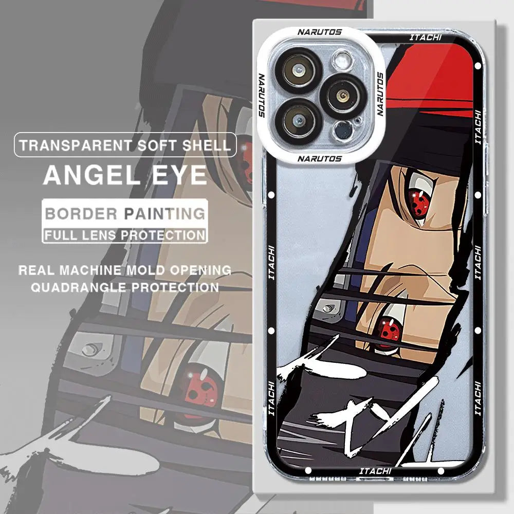 Akatsukis Uchiha Itachi Narutos Phone Case for iPhone 14 Plus XR X 13 Pro Max 12 Mini 11 Pro XS Max 7 8 Plus 15 Cover