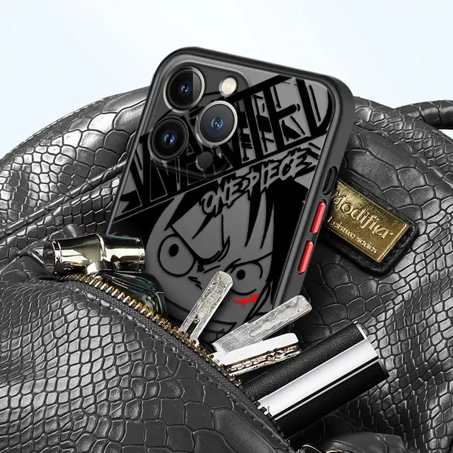 O-One P-PieceS Luffy Phone Case for Apple iPhone 15 16 Pro XS Max 13 14 Plus XR SE 7 8 12 11 Pro plus Matte