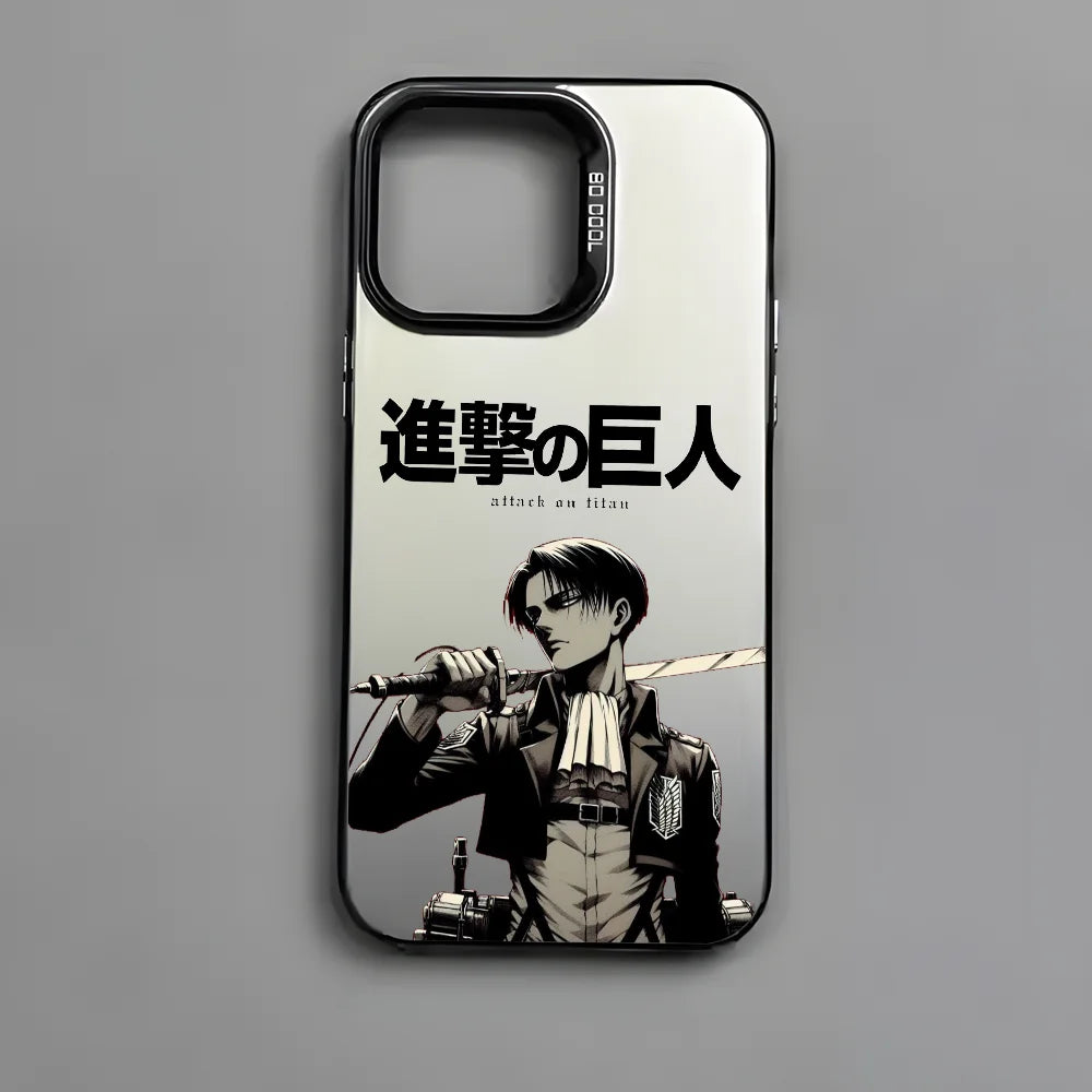 Anime Attack on Titan Phone Case For iPhone 16 15 14 13 12 11 Pro Max Plus – Colorful Gradient Soft TPU Back Cover