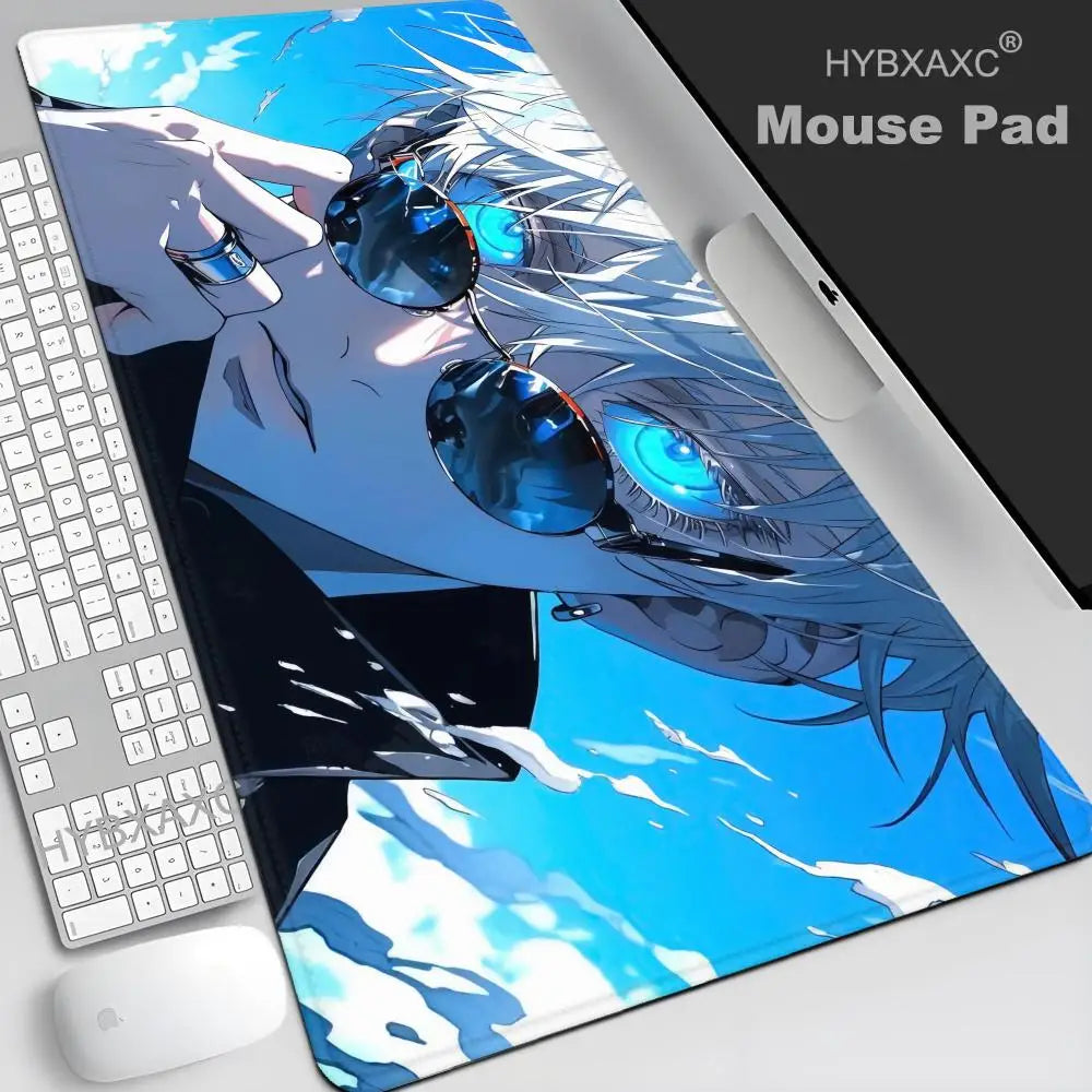 Satoru Gojo Jujutsu Kaisen Custom Skin Natural Rubber Gaming Mousepad Desk Mat Size For Game HYBXAXC Keyboard Pad For Gamer
