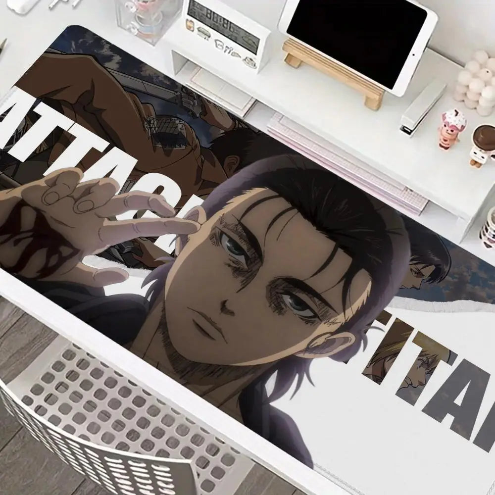 Yeager Allen Comic Attack on Titan Mouse Pad Large XXL Mouse Pad HD Rubber Non-slip Mouse Pad Laptop Keyboard Accessory Desk Pad