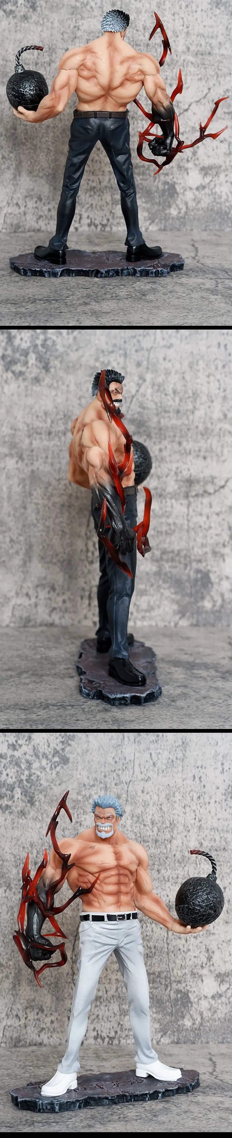 26cm One Piece Anime Figures Monkey D Garp Standing Posture Sculpture Scene Doll Pvc Model Statue Ornament Collection Toys Gifts