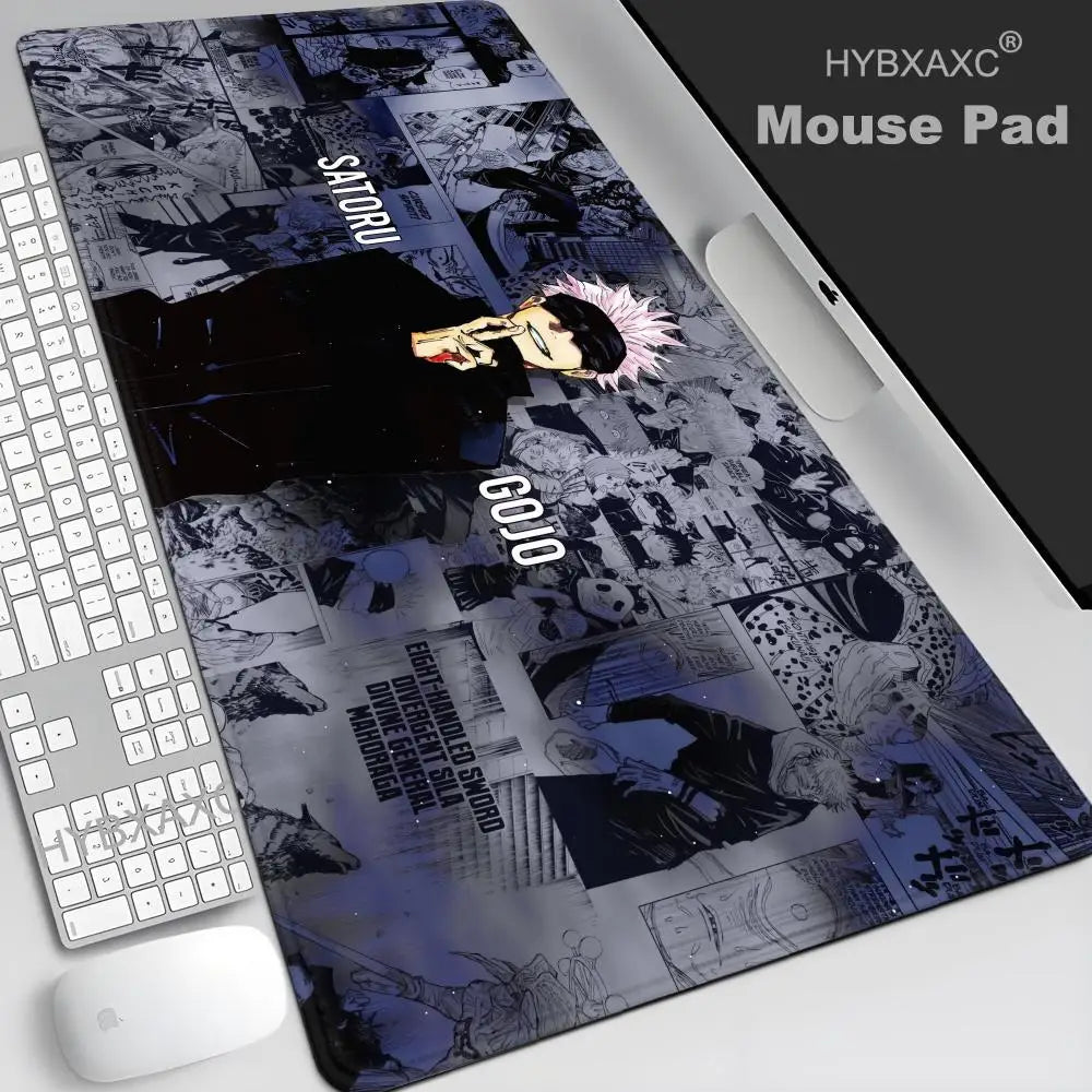 Satoru Gojo Jujutsu Kaisen Custom Skin Natural Rubber Gaming Mousepad Desk Mat Size For Game HYBXAXC Keyboard Pad For Gamer