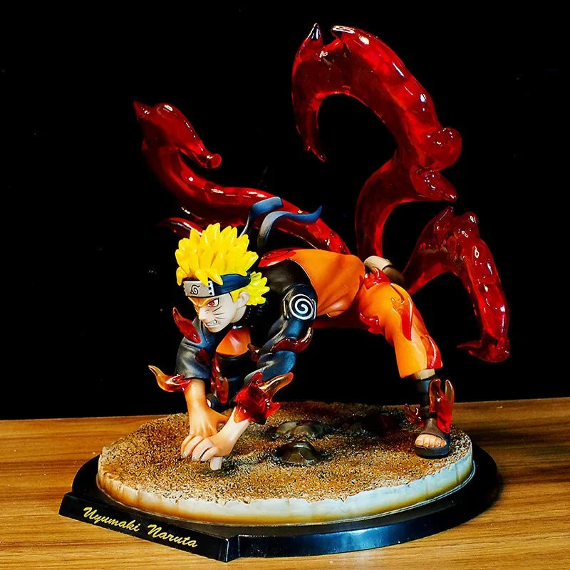 Naruto Four-tailed Naruto Uzumaki Tatue Model Desktop Decoration GK Collection Handmade Model Anime Figure Model Toy Kid Gifts