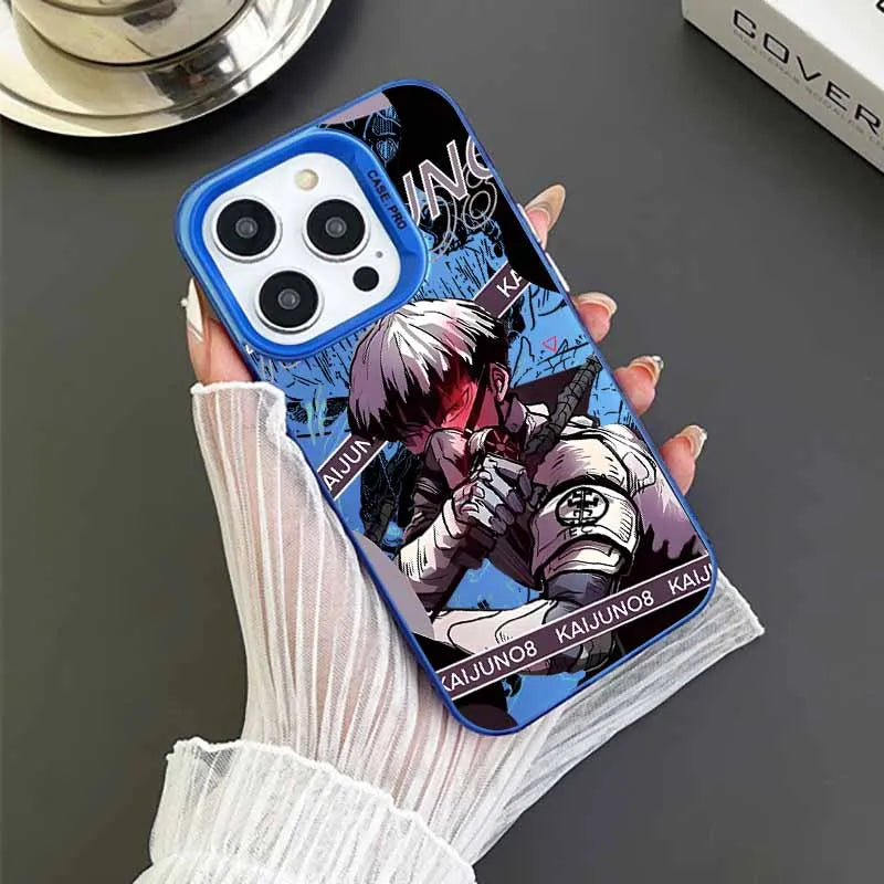 Hot blooded Anime Kaiju No. 8 Cover For Xiaomi Redmi Note 14 13 12 11E 11S 11 10 Pro Plus Lite Max Colorful Silver Phone Case