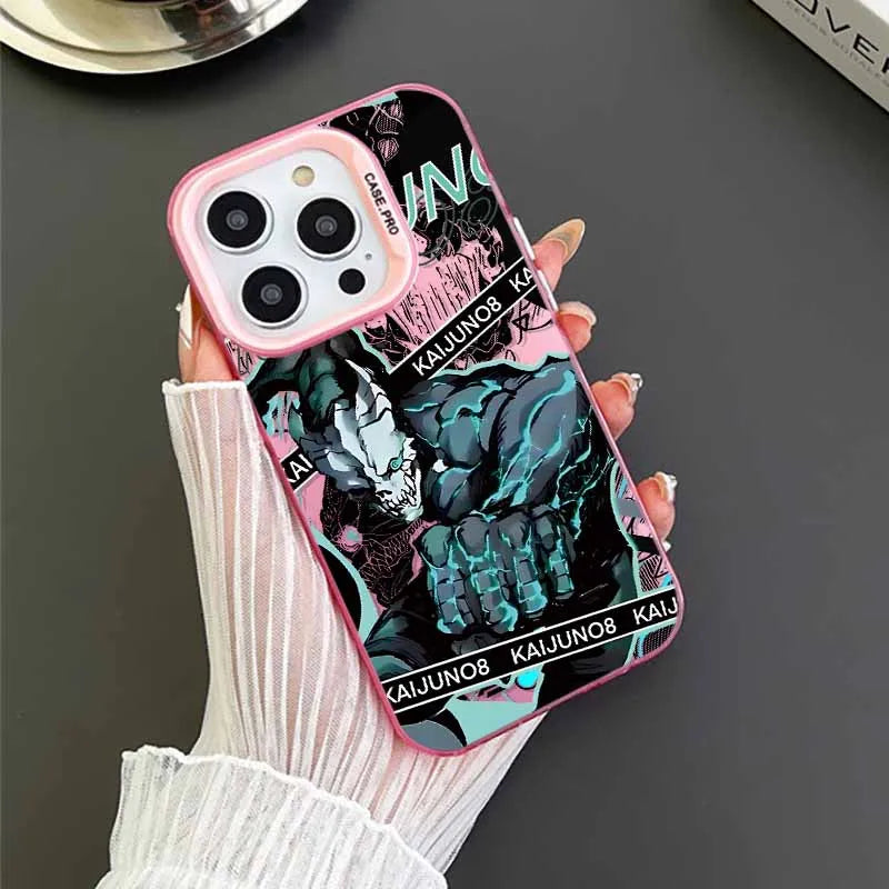 Hot blooded Anime Kaiju No. 8 Cover For Xiaomi Redmi Note 14 13 12 11E 11S 11 10 Pro Plus Lite Max Colorful Silver Phone Case