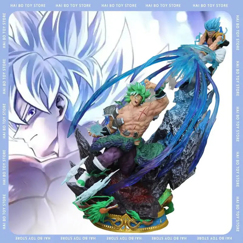 Dragon Ball Anime Figure Broly Vs Gogeta Figure Broly Figure Model Pvc Statue Dolls Collection Toy Decoration Christmas Toy Gift