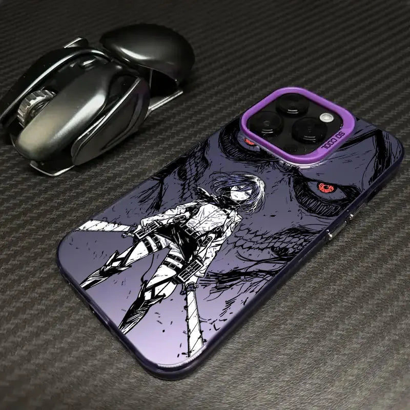 Mikasa Ackerman ATTACK ON TITAN Anime Coque For Apple iPhone 17 Air 16e 16 14 15 13 11 Pro Max 16 Plus 12 17Pro Case Phone Cover