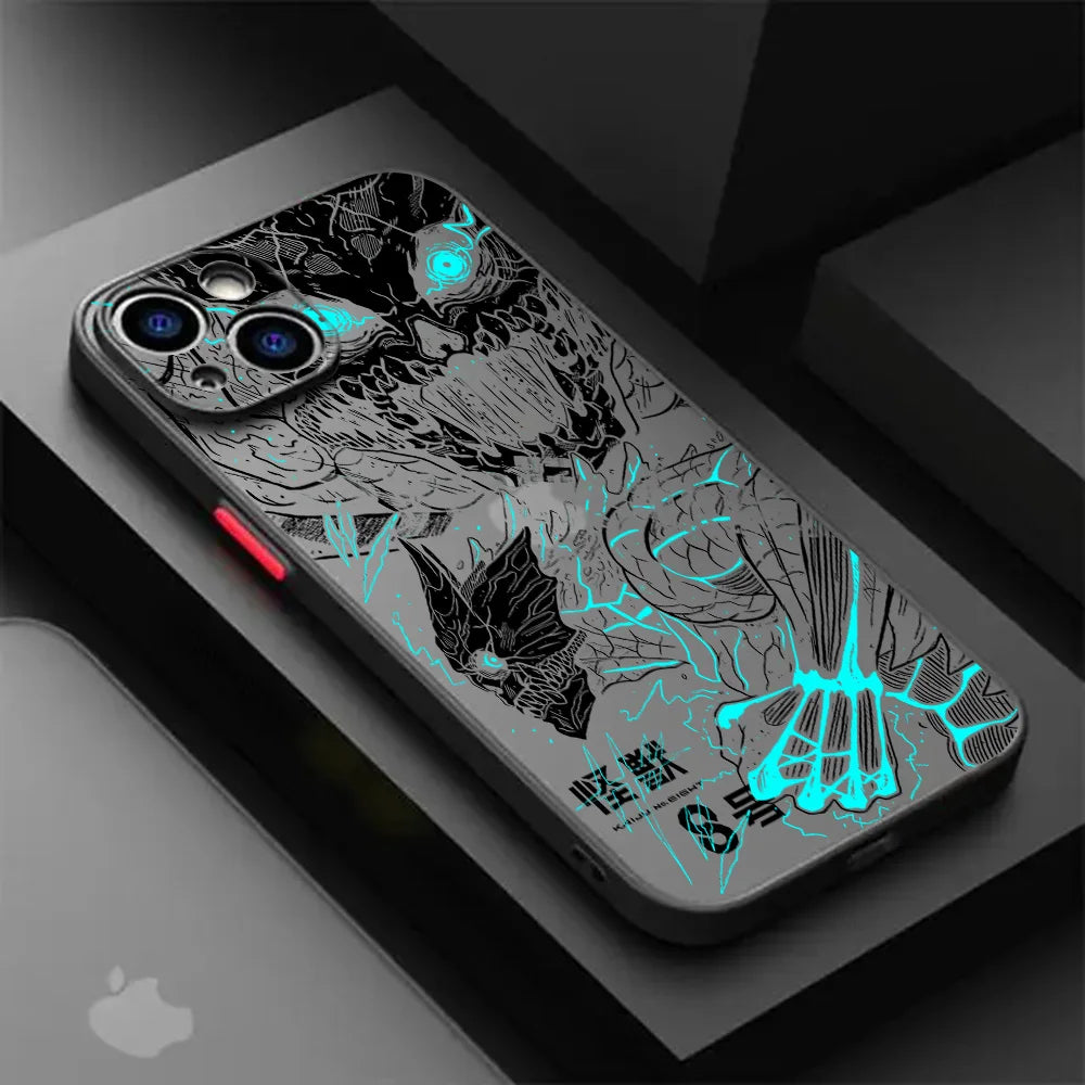 Matte Transparent Back Cover Kaiju No 8 Kafka Phone Case For iPhone 16 15 14 13 12 11 Mini Pro Max X XR XSMax 7 8 Plus