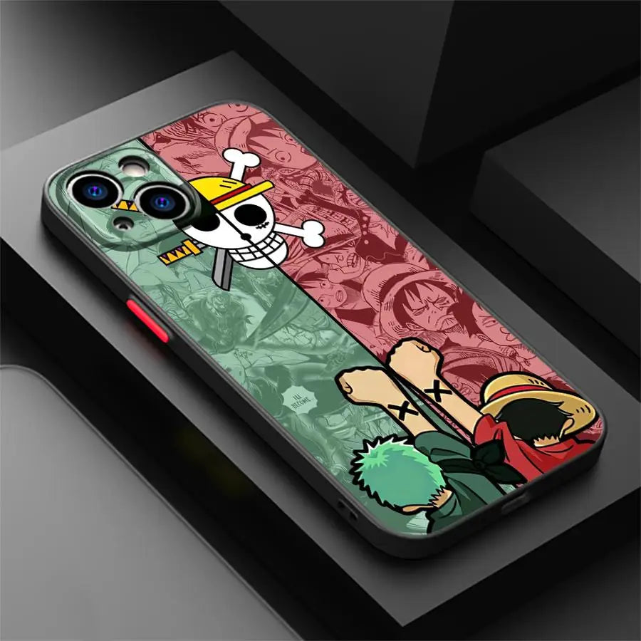 Case for iPhone 12 Mini 13 Pro 11 15 14 XR 16e 16 11 Max XS Soft shell Anime One Pieces