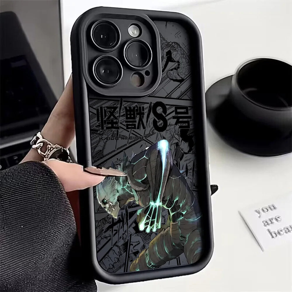 Hot Anime Kaiju No. 8 Phone Case For Xiaomi Redmi Note 14 13 12s 12 11 10 9s 9 8 7 A5 Pro Plus 4G 5G Soft TPU Back Cover