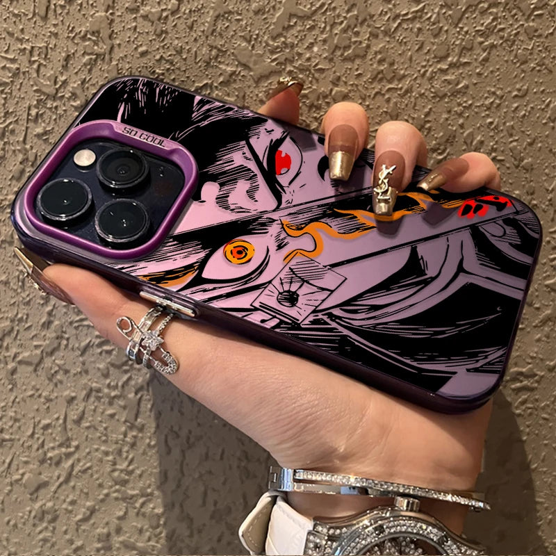 Hot Anime Demons Slayers Matte Case for iPhone 15 16 14 13 12 11 Pro Max XS X XR 8 7 Plus SE 2020 Shockproof Plating PC Funda