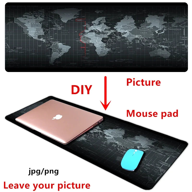 Large Gaming Mouse Pad Jujutsu Kaisen Gojo Satoru Mousepad LockEdge Thickened Computer Keyboard Desk Mat Rubber Anti slip Mats