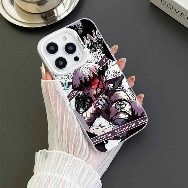 Hot blooded Anime Kaiju No. 8 Cover For Xiaomi Redmi Note 14 13 12 11E 11S 11 10 Pro Plus Lite Max Colorful Silver Phone Case