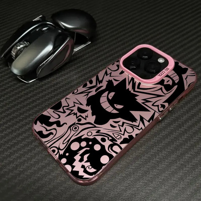 Pokemons Gengar Pocket Monster Anime Coque For Apple iPhone 16e 16 14 15 13 11 Pro Max Plus 12 Mini Shockproof Case Phone Cover