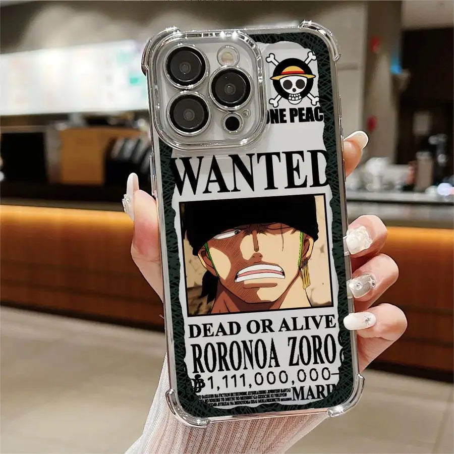 Ones Pieces Clear Cover Case for Apple iPhone 15 Pro MAX 14 12 16 XS Max XR 16e 13 Plus 11