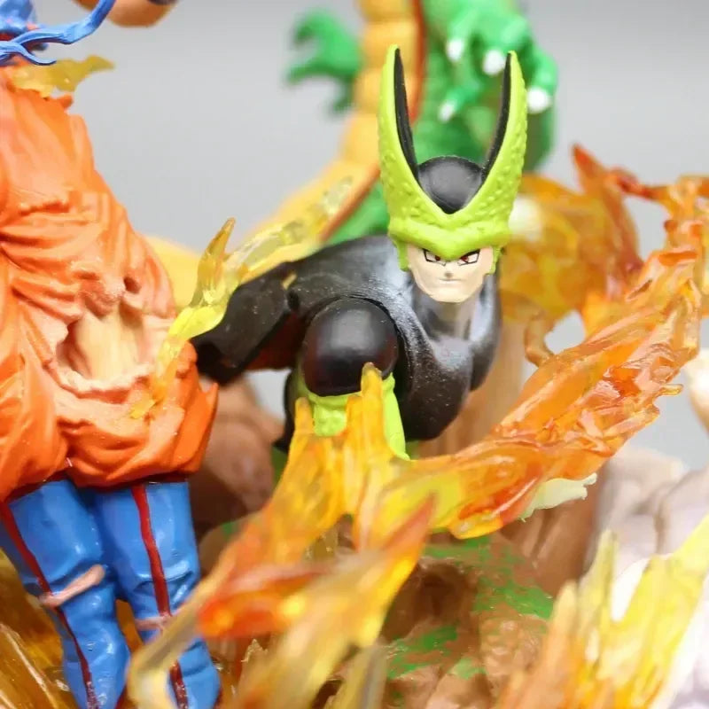 Son Goku Figure Dragon Ball Z Frieza Shenron Anime Figures 23cm Super Saiyan Statue Pvc Desk Ornament Model Christmas Gifts Toys