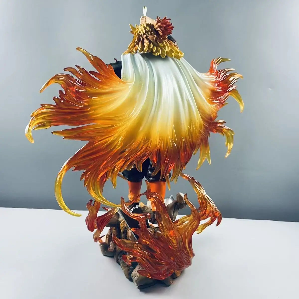 30cm Demon Slayer Rengoku Kyoujurou Anime Figure Rengoku Kyoujurou Figurine Pvc Model Statue Collection Decoration Desk Toy Gift
