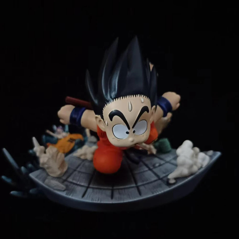 Anime Dragon Ball Kid Goku Figure Son Goku Eat Mouse Pvc Statue Action Figures Collectible Model Toys Gifts