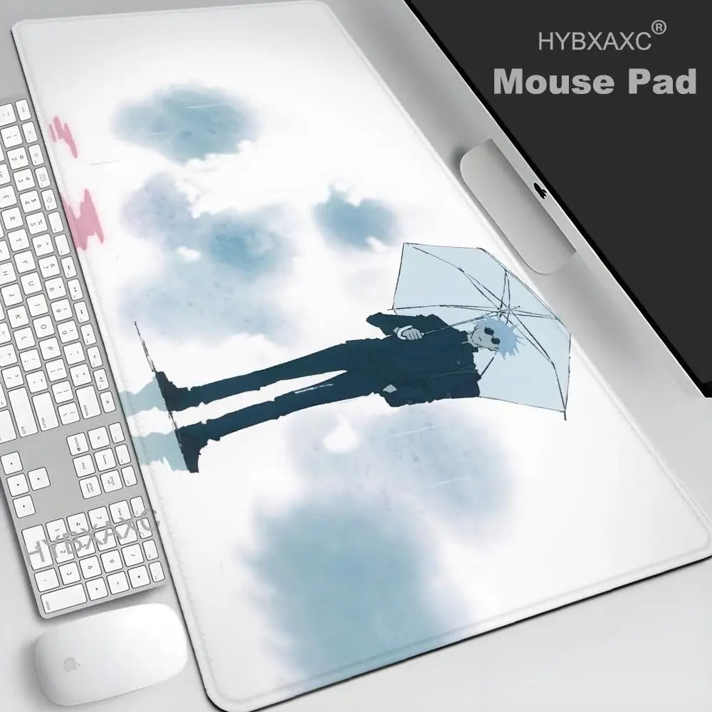 Satoru Gojo Jujutsu Kaisen Custom Skin Natural Rubber Gaming Mousepad Desk Mat Size For Game HYBXAXC Keyboard Pad For Gamer