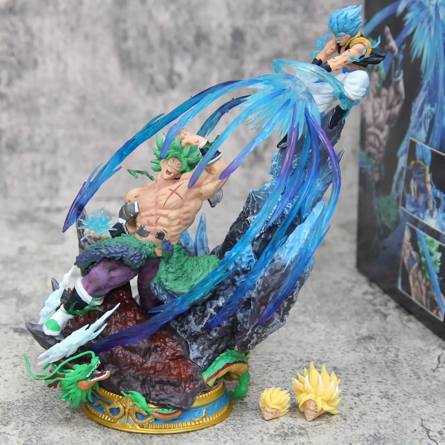 Dragon Ball Anime Figure Broly Vs Gogeta Figure Broly Figure Model Pvc Statue Dolls Collection Toy Decoration Christmas Toy Gift