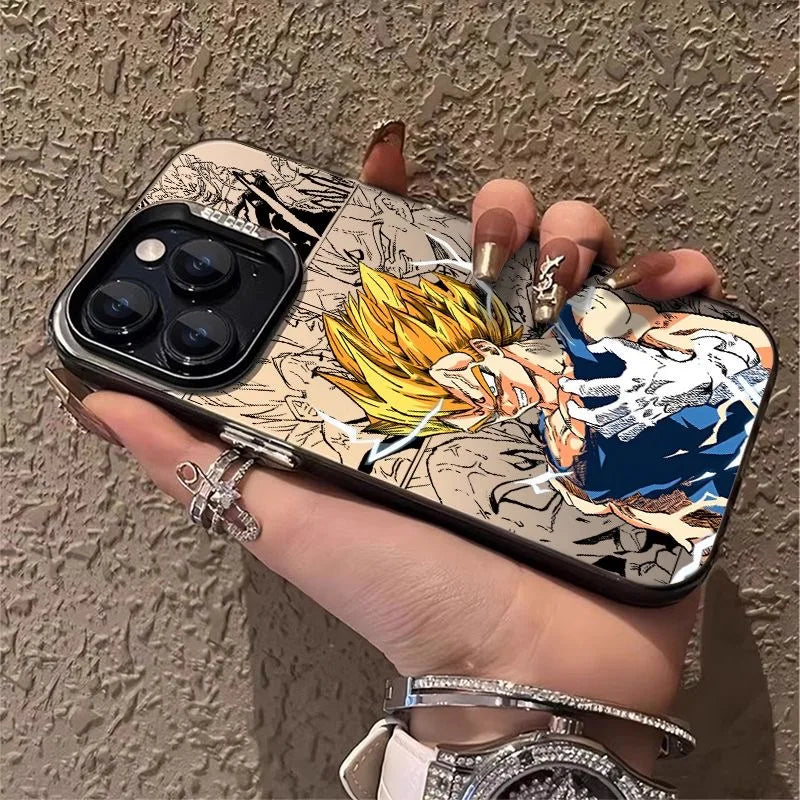 Dragons Balls Black Goku Phone Case For iPhone 16 15 14 13 12 11 Pro Max X XR XSMAX 8 7 Plus Candy Matte Shockproof Back Cover