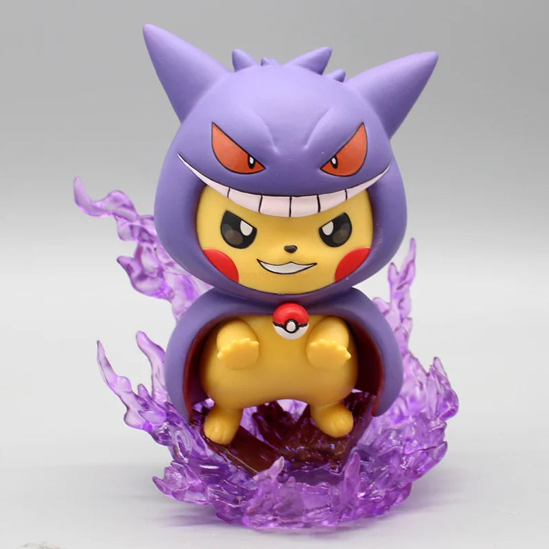 12cm Pokemon Figure Pikachu Cos Gengar Charizard Model Doll Collectible Toy Gifts Cartoon Kawaii Figurine Statue Anime Figures