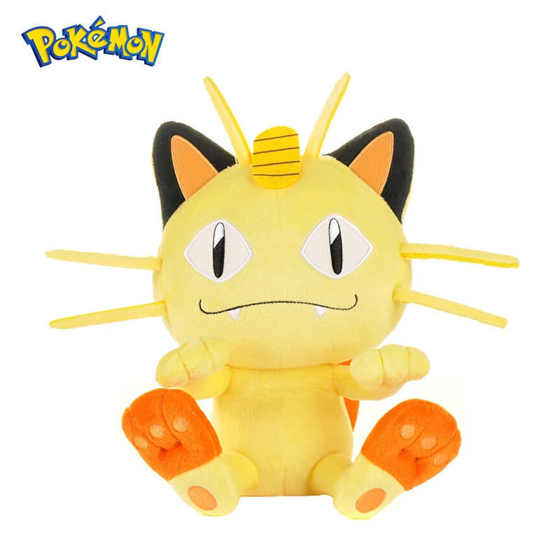Pokemon Kawaii Meowth Stuffed Toys Cartoon&Cute Cat Kitty Plush Dolls Throw Pillow Birthday Gift  For Kids Friends Boys