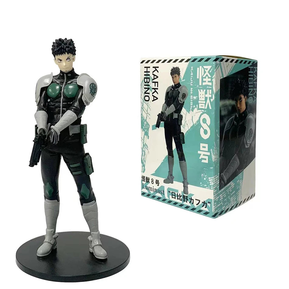In Stock 1-4PCS Amine Kaiju No. 8 Figure Kafka Hibino Mina Ashiro Skeleton Creative PVC Model Toys Kids Action Statue Doll Gifts