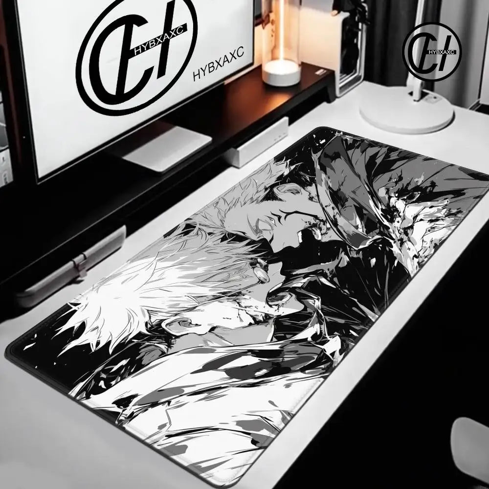 90x40CM Black Anime Jujutsu Kaisen Large Mouse Pad Ryomen Sukuna MousePads Computer Gaming Peripheral Accessories Desk Mat