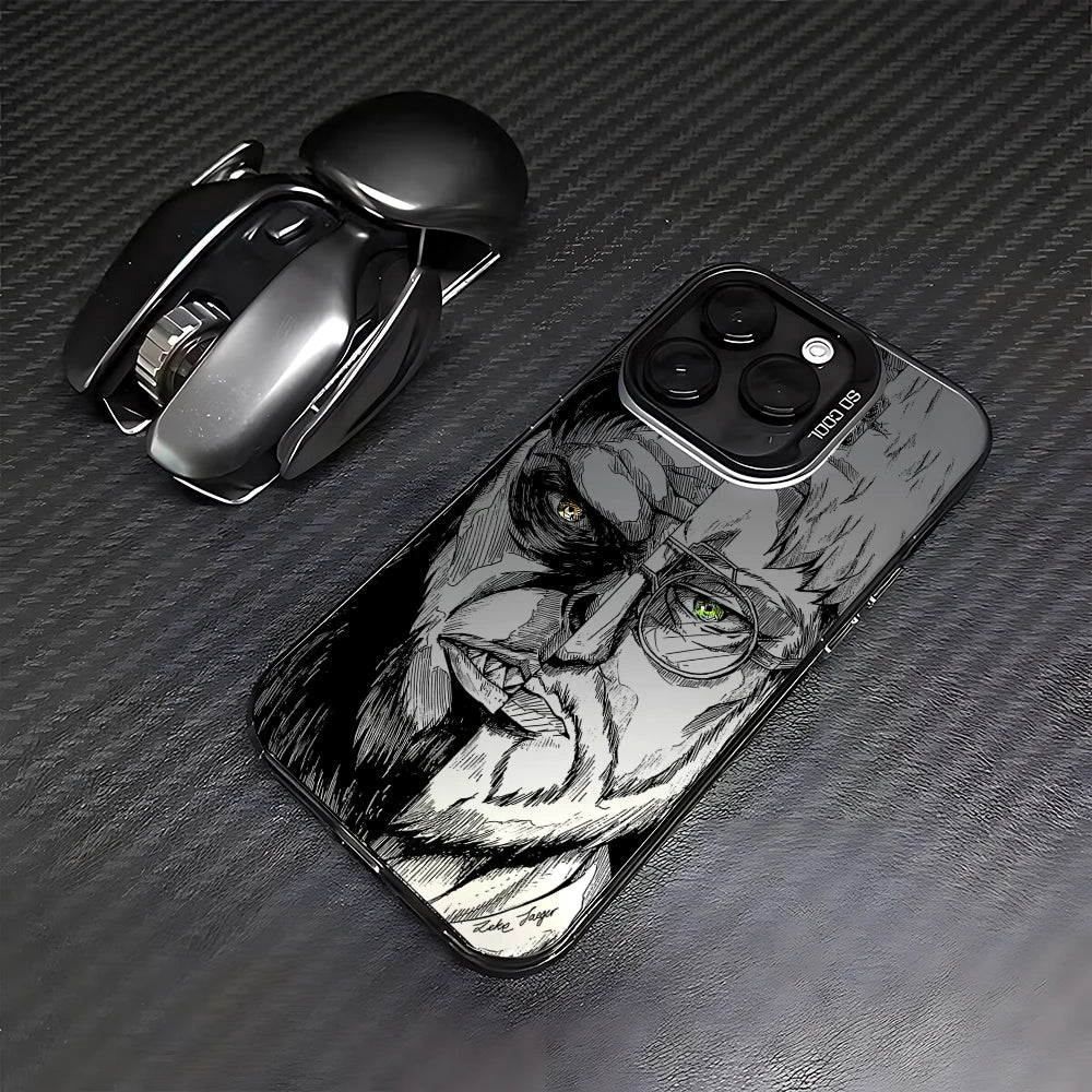 Luxury Hot Anime Attack On Titan Phone Case For iPhone 16e 16 15 14 13 12 11 mini Pro Max X XR XSMAX 8 7 Plus Anti Fall Cover