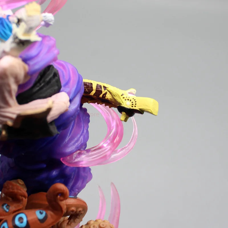 24cm One Piece Anime Figures Zoro Gk Figurine Onigashima King Of Hell Action Figure Pvc Statue Model Decoration Gift Toys