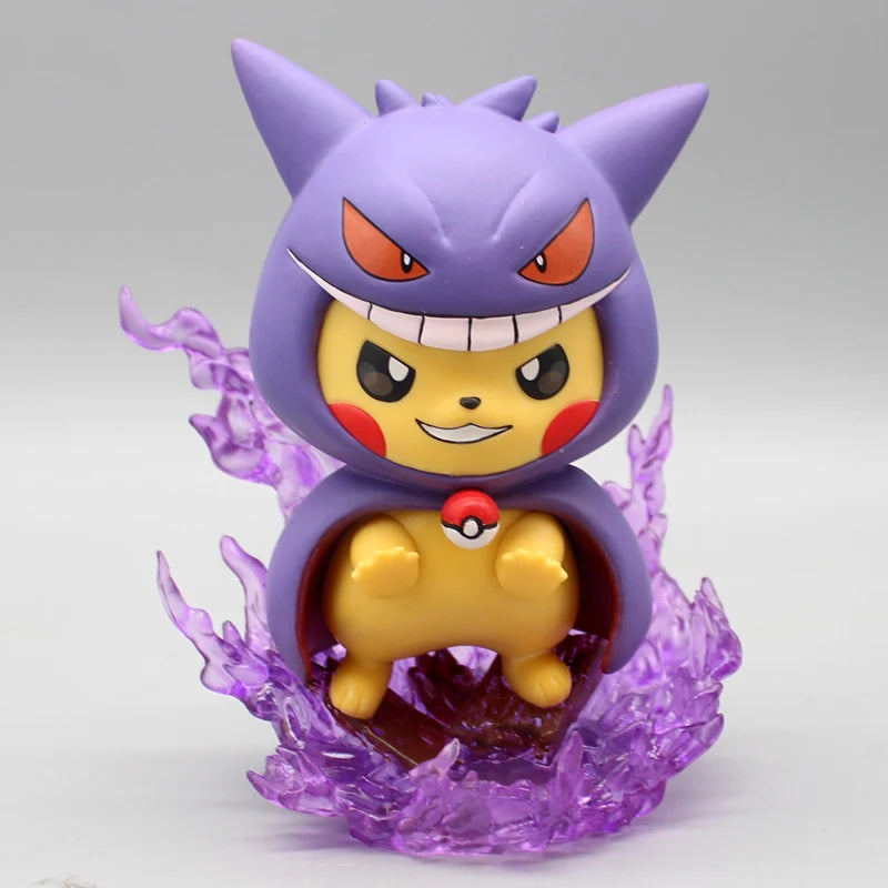 12cm Pokemon Figure Pikachu Cos Gengar Charizard Model Doll Collectible Toy Gifts Cartoon Kawaii Figurine Statue Anime Figures