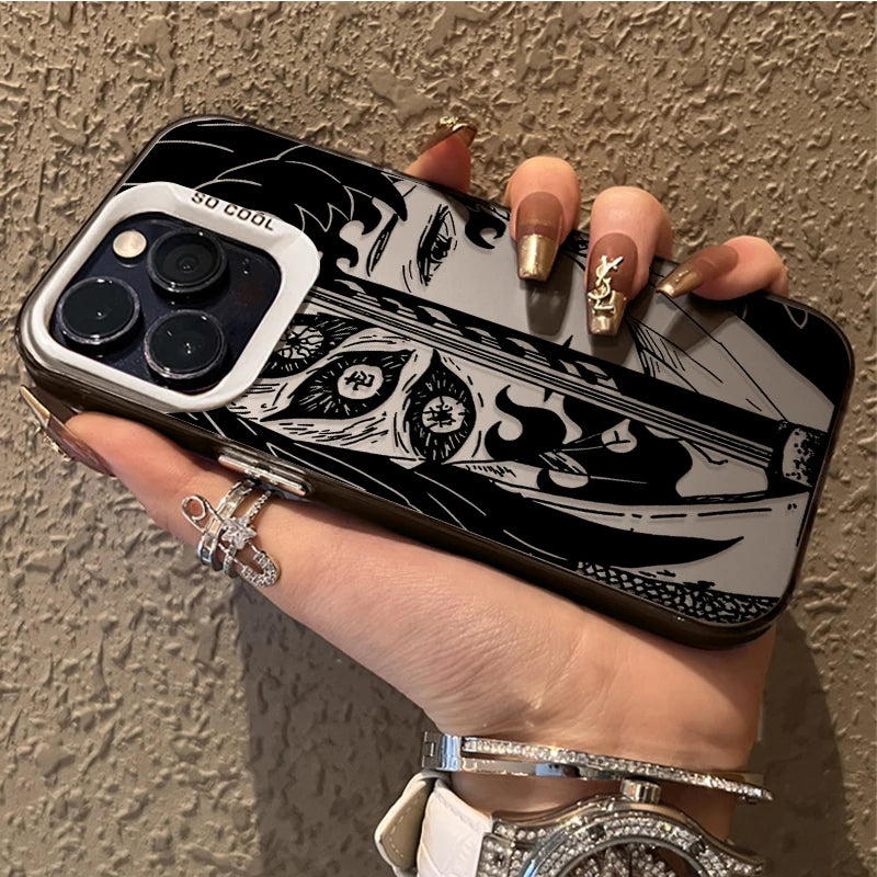 Hot Anime Demons Slayers Matte Case for iPhone 15 16 14 13 12 11 Pro Max XS X XR 8 7 Plus SE 2020 Shockproof Plating PC Funda