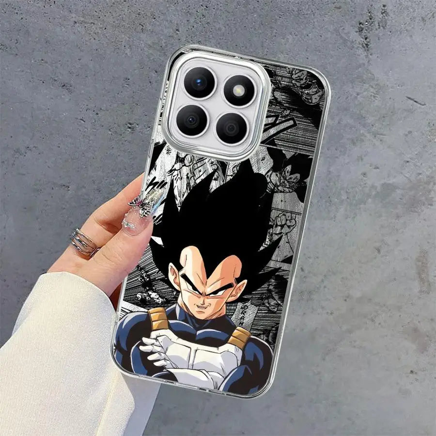 Black Soft Shell Case for Honor 200 Pro X9a 200 400 Lite X8c X9c X7b X9b X8a X8b Anime Dragon Ball Z