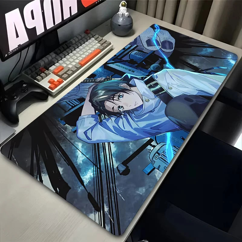 Anime Purple Mouse Pad HD XXL Yuta Okkotsu Gaming Keyboard Rug Laptop Jujutsu Kaisen Mousepad PC Gamer Cabinet Extended Desk Mat